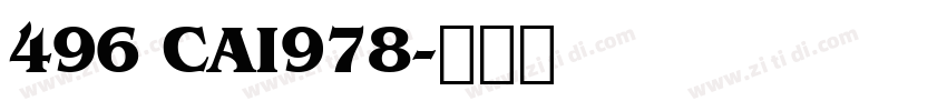 496 CAI978字体转换